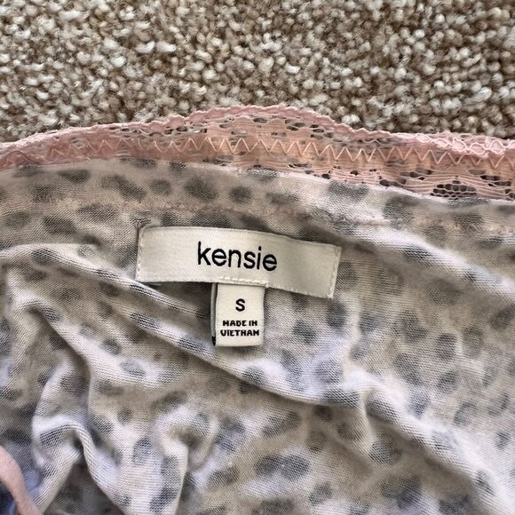 Y2K Gray & Pink Leopard Cheetah Babydoll Lingerie Mini Dress Top S - Picture 6 of 8